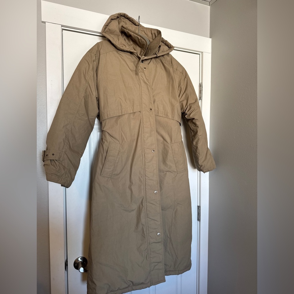 Vintage Saxton Hall Goose Down Puffer Trench Coat - 80s/90s - Size L gorpcore